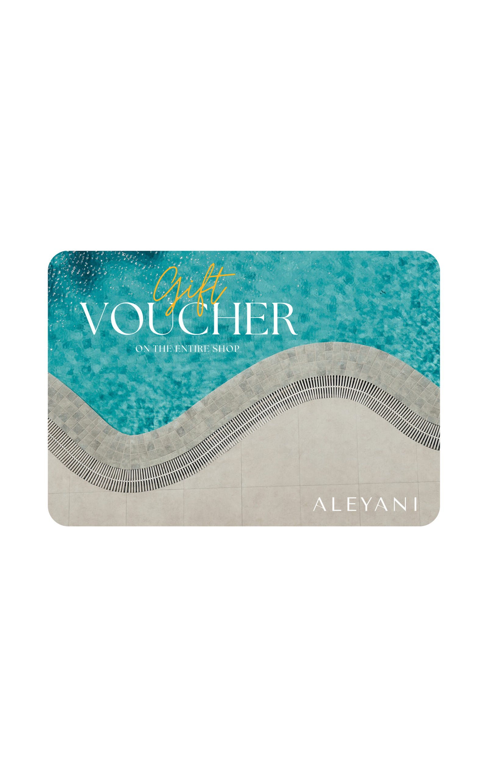 ALEYANI Swimwear Gift Card - Das perfekte Geschenk für Bademoden-Liebhaber, mit dem du aus einer Reihe von stylischen Bademoden wählen kannst.